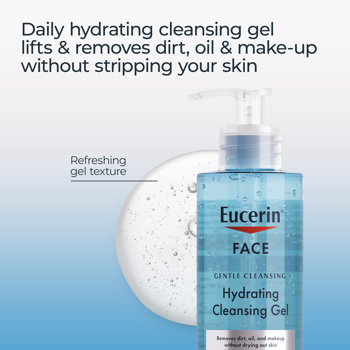 Eucerin gel nettoyant hydratant sans parfum 400 ml