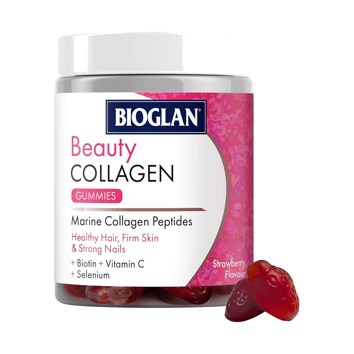 Bioglan gommes au collagène marin et biotine, 60 gommes