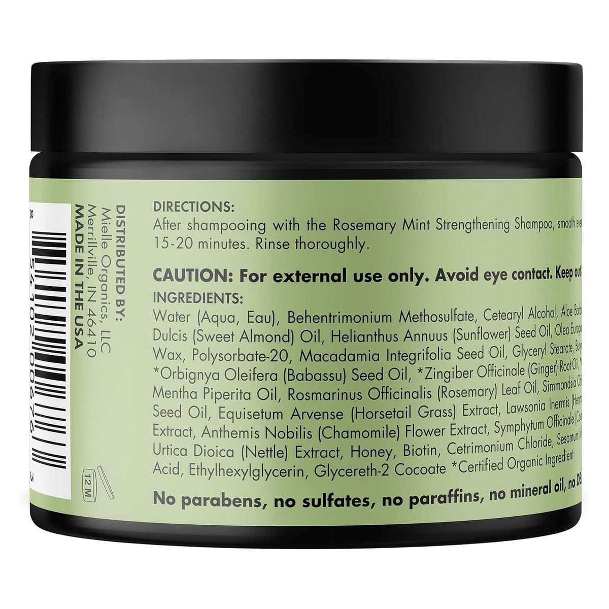Mielle masque fortifiant romarin et menthe 340 g