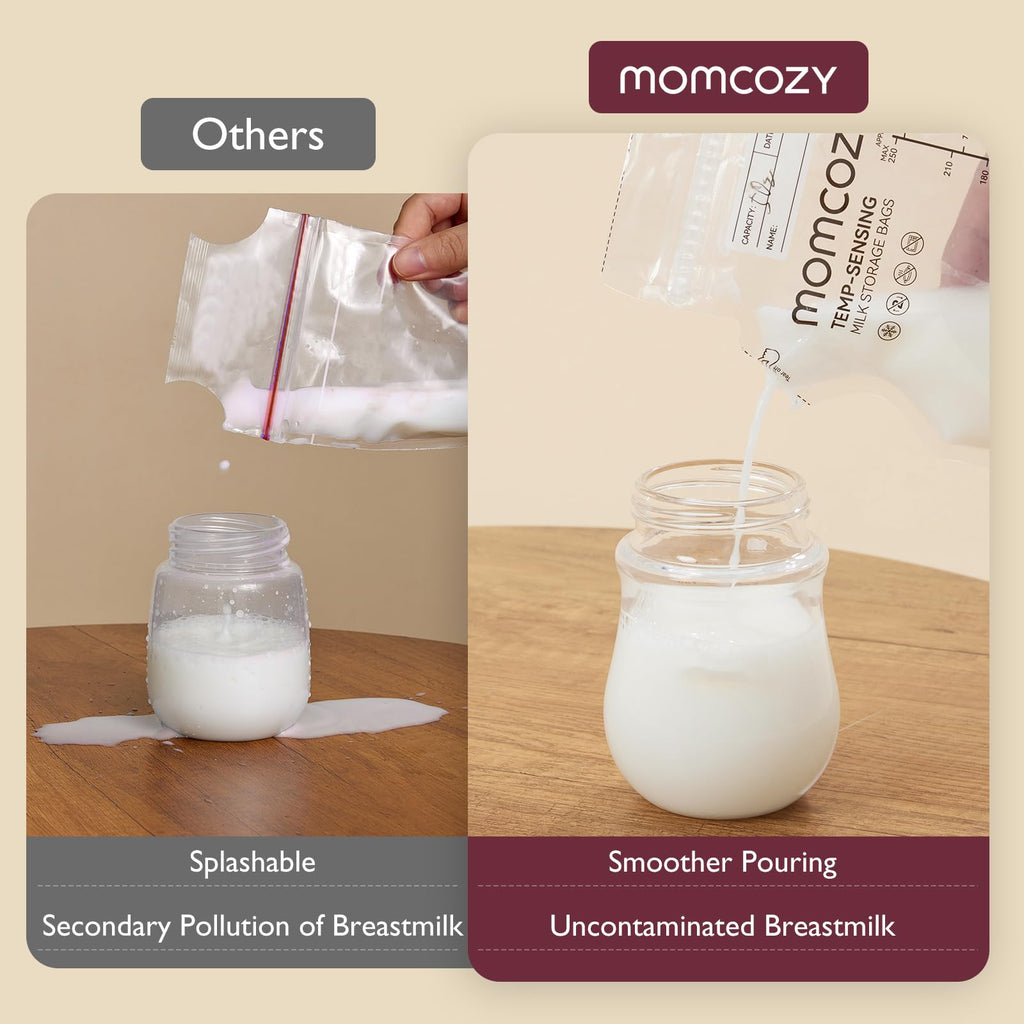 Momcozy poches de conservation du lait thermosensibles, 60 x 250 ml