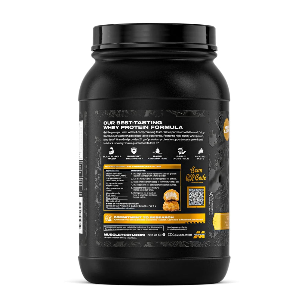 MuscleTech Nitro-Tech 100% Whey Gold