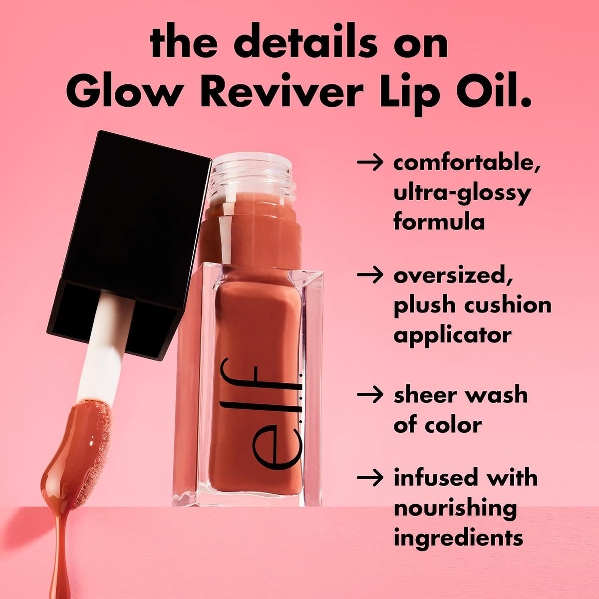 e.l.f. Glow Reviver Huile à lèvres 7,6 ml · photo 1