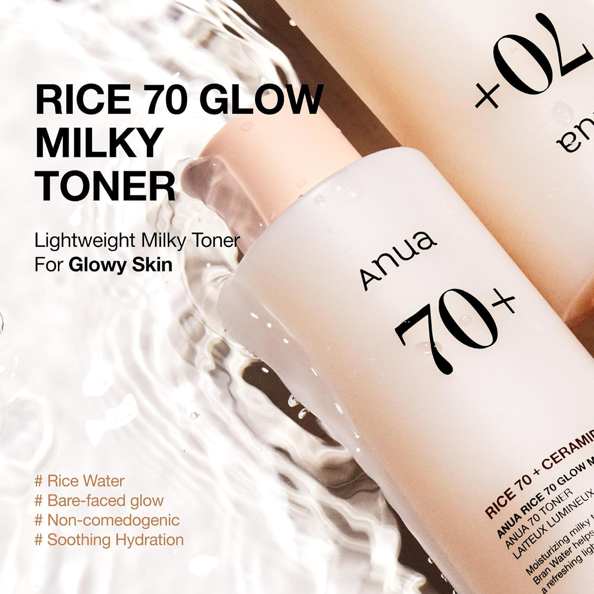 Anua Rice 70 toner lacté éclat, 250 ml