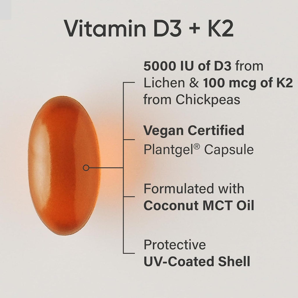 Sports Research vitamines D3 + K2, 60 capsules