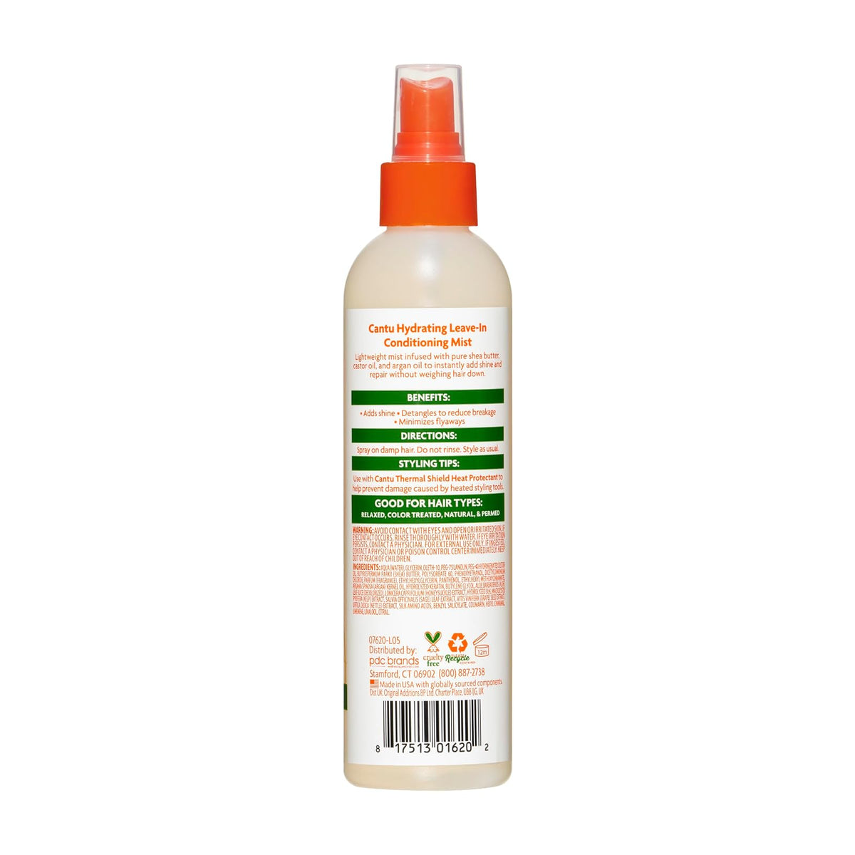 Cantu Hydrating brume sans rinçage 237 ml