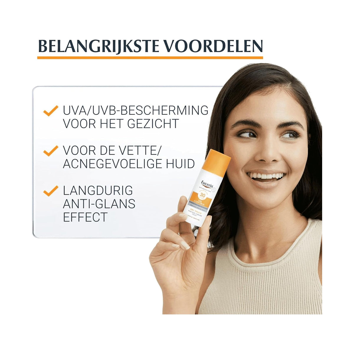 Eucerin Sun Oil Control gel-crème toucher sec SPF 50+ 50 ml