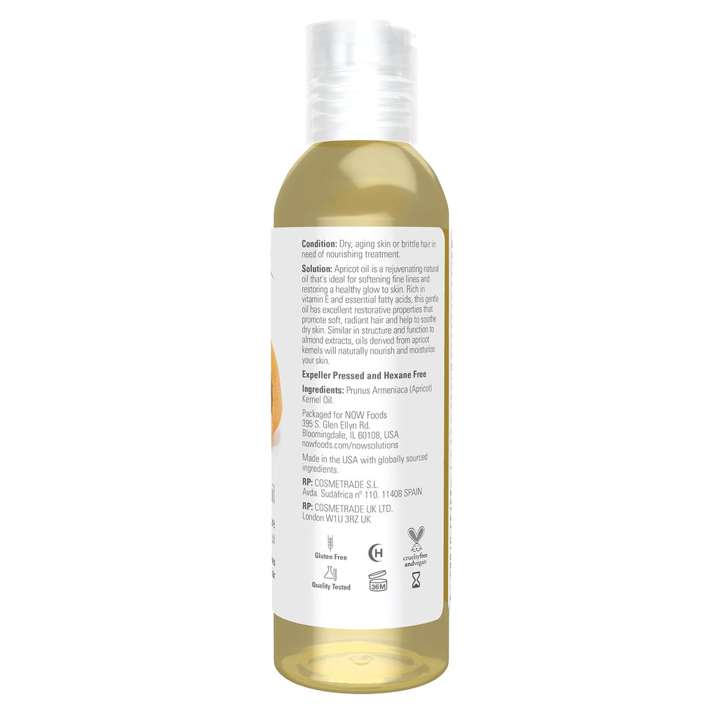 NOW Solutions huile de noyau d'abricot pure
