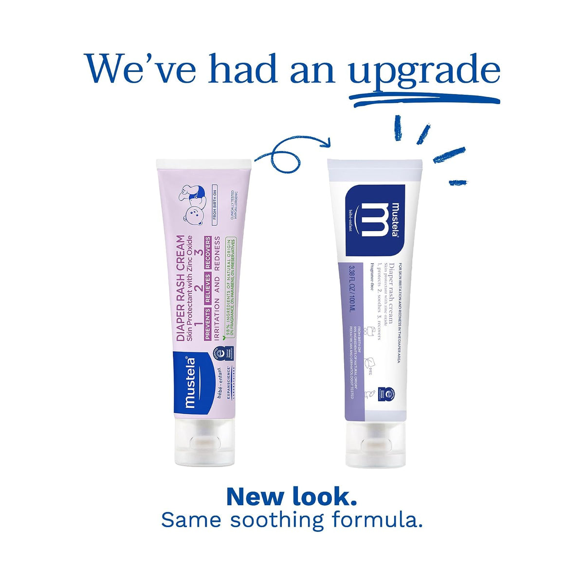 Mustela crème pour le change 1-2-3, 108 g