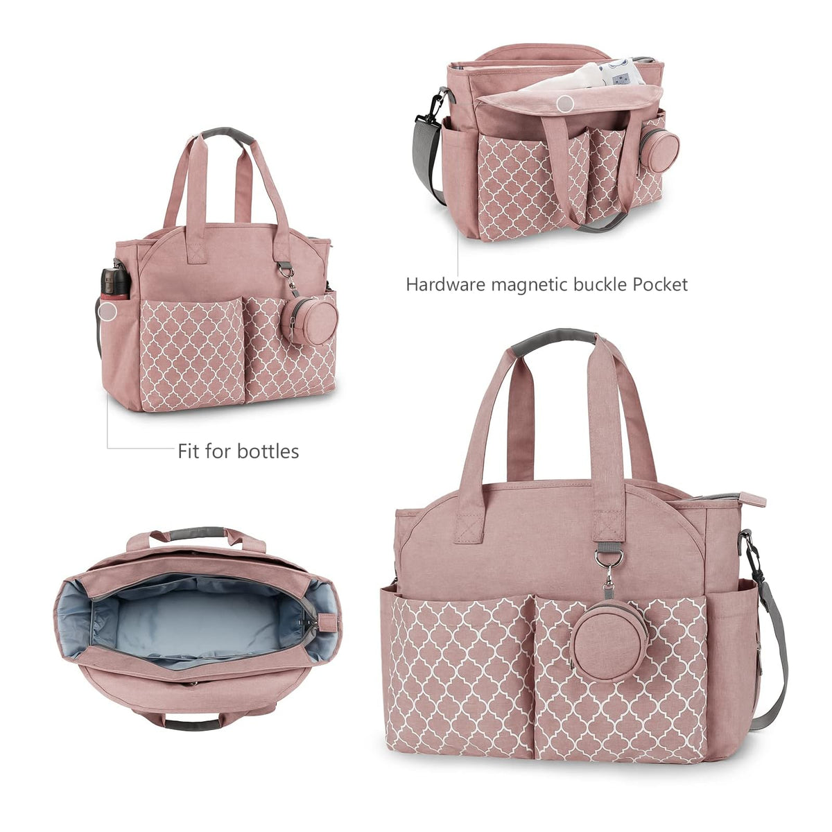 Lmbabter sac à langer avec porte-tétine