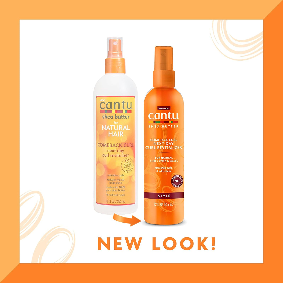 Cantu Comeback Curl spray réactivateur de boucles 355 ml