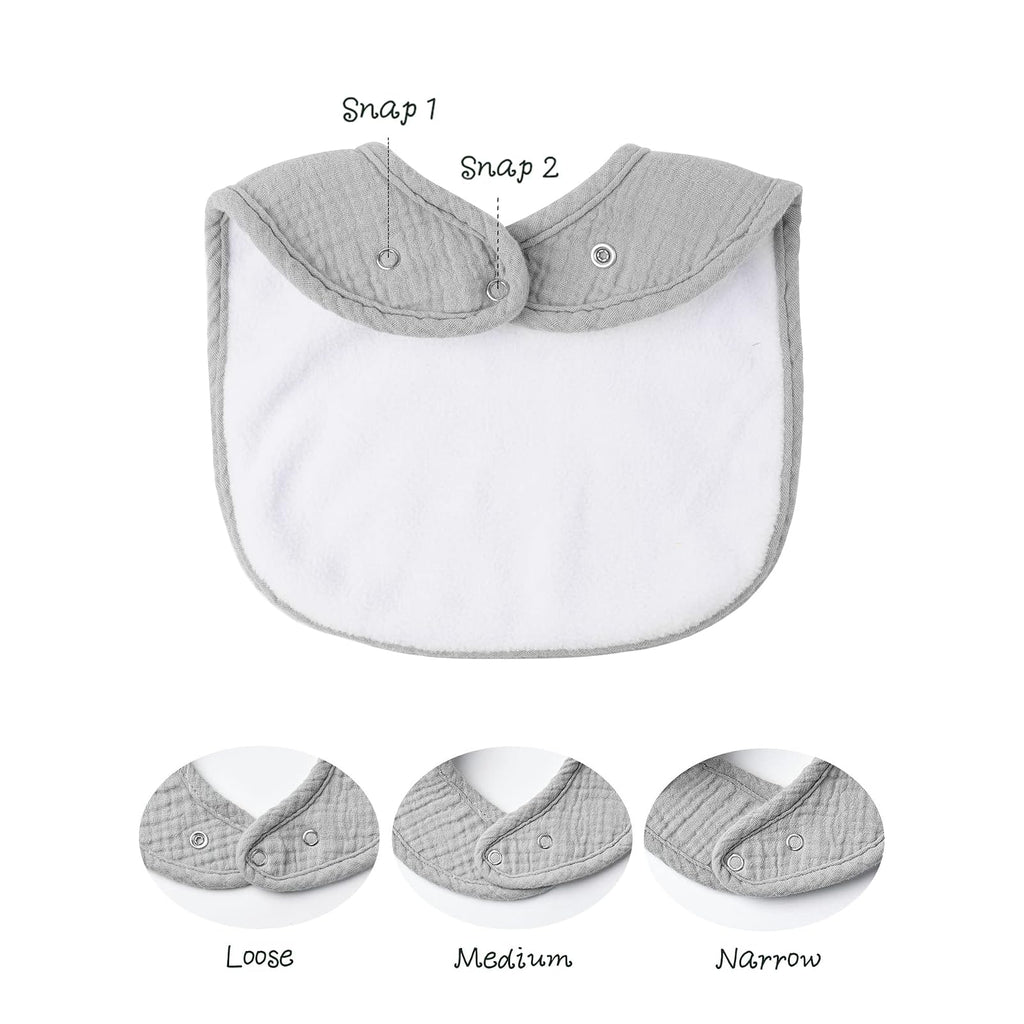 Konssy bavoirs bandana en mousseline, lot de 8