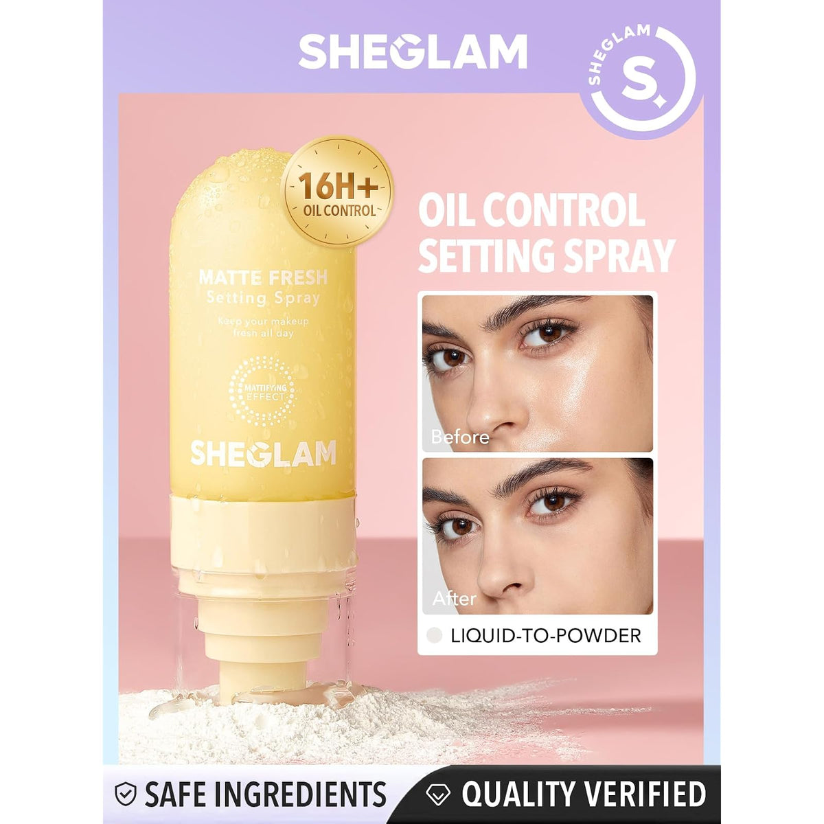 SHEGLAM Matte Fresh Spray fixateur · photo 1