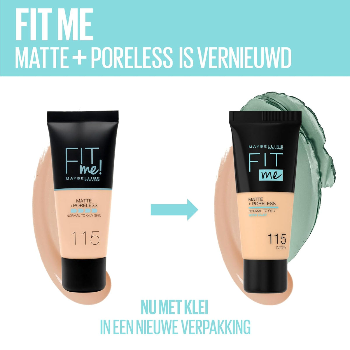 Maybelline Fit Me fond de teint mat, peau uniforme