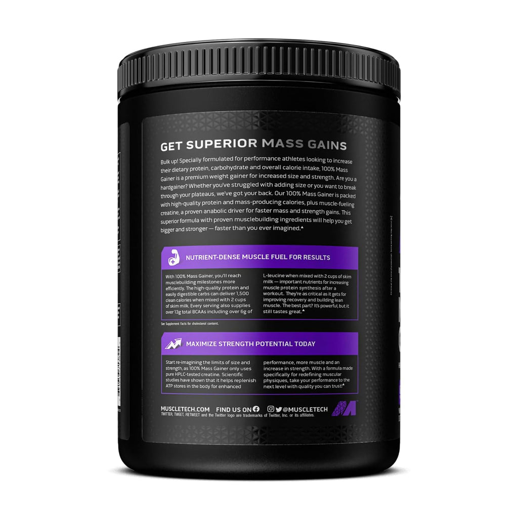 MuscleTech 100% Mass Gainer, 2,33 kg