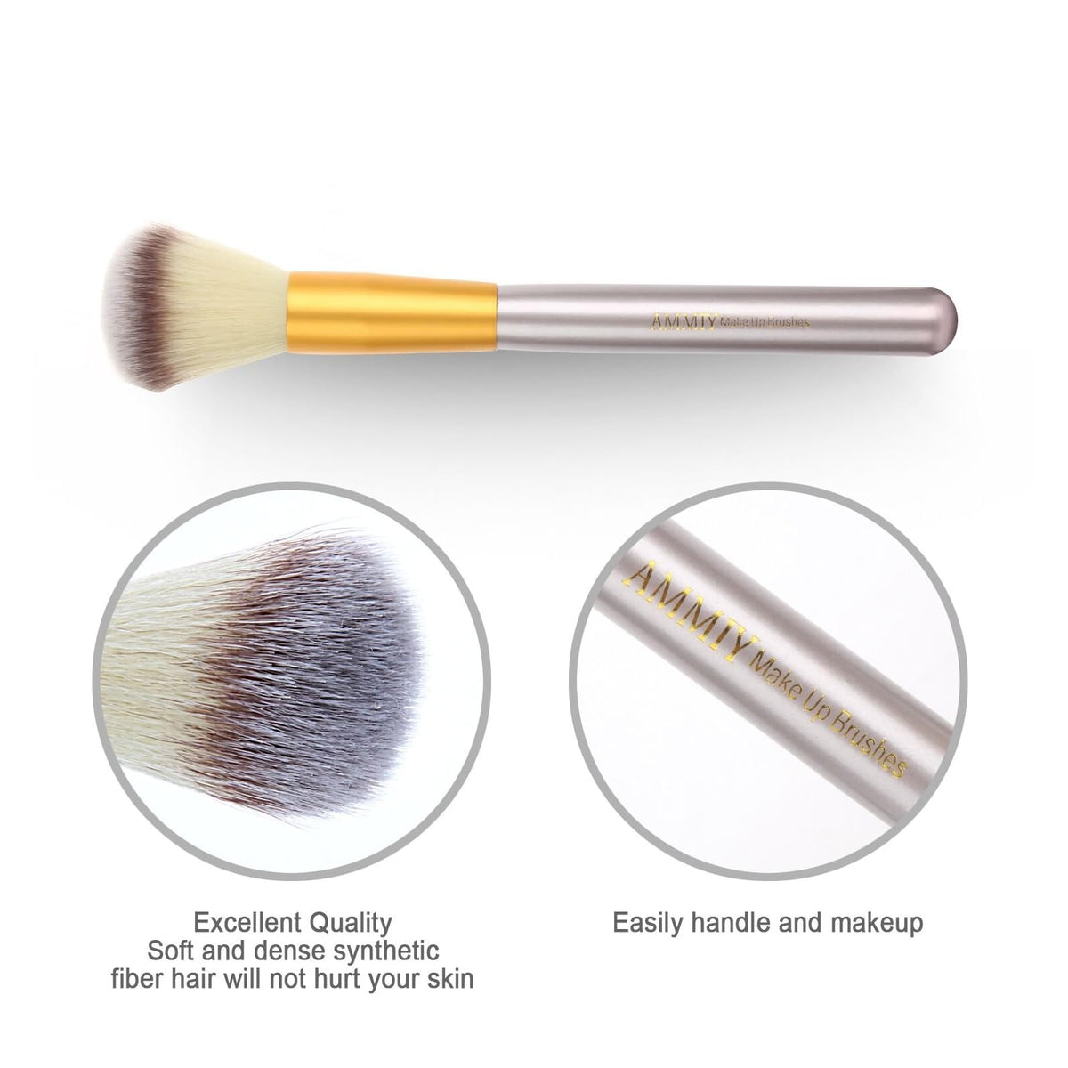 Set de 18 pinceaux de maquillage avec trousse