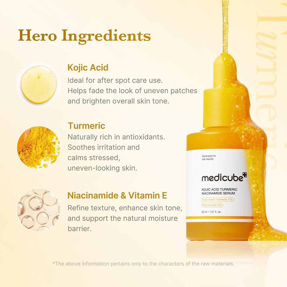 Medicube Kojic Acid Turmeric sérum à capsules, 30 ml