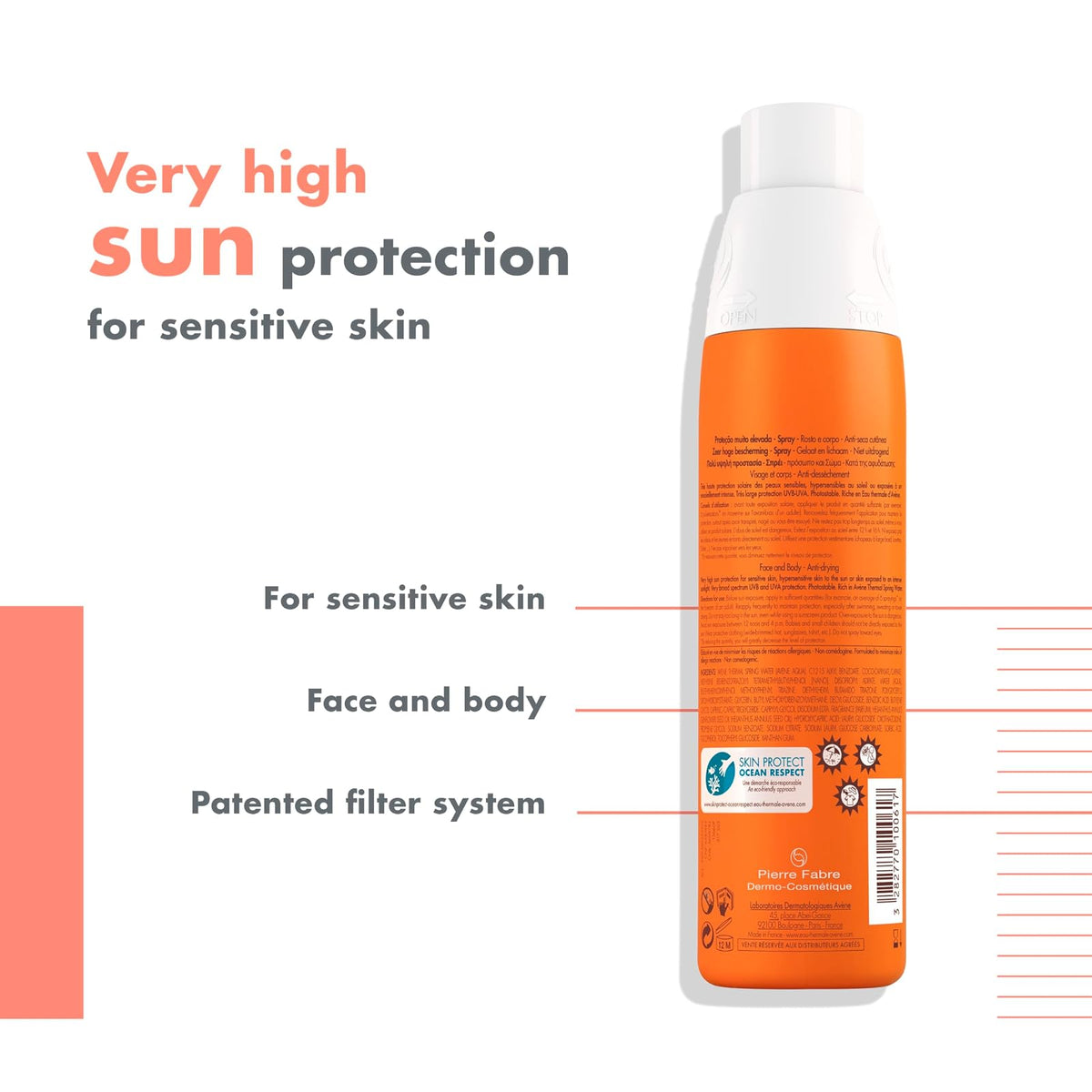 Avène spray solaire très haute protection SPF 50+
