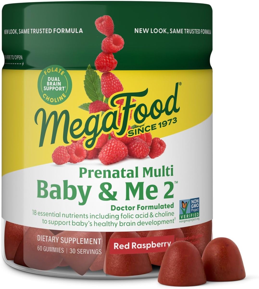 MegaFood Baby & Me 2 prénatales en gommes, 60 gommes
