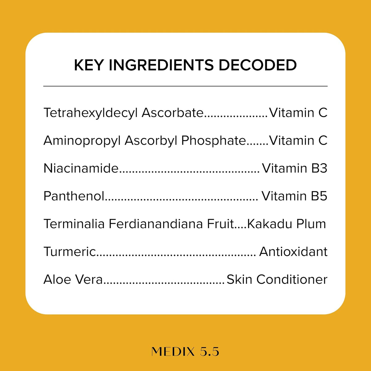 Medix 5.5 gel douche éclat vitamine C et niacinamide, 444 ml