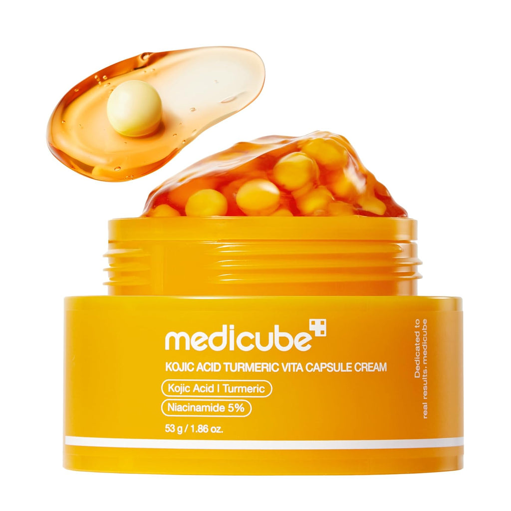 Medicube Kojic Acid Turmeric Vita crème à capsules, 55 g