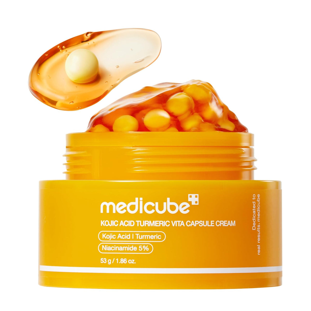 Medicube Kojic Acid Turmeric Vita crème à capsules, 55 g