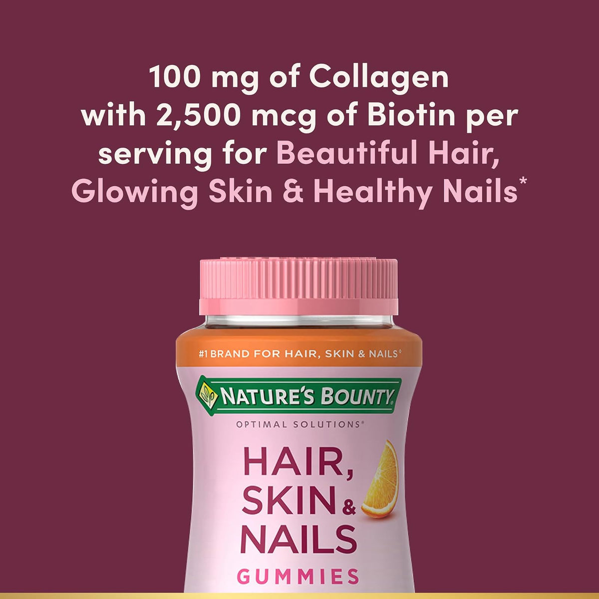 Nature's Bounty gommes cheveux, peau et ongles, 80 gommes