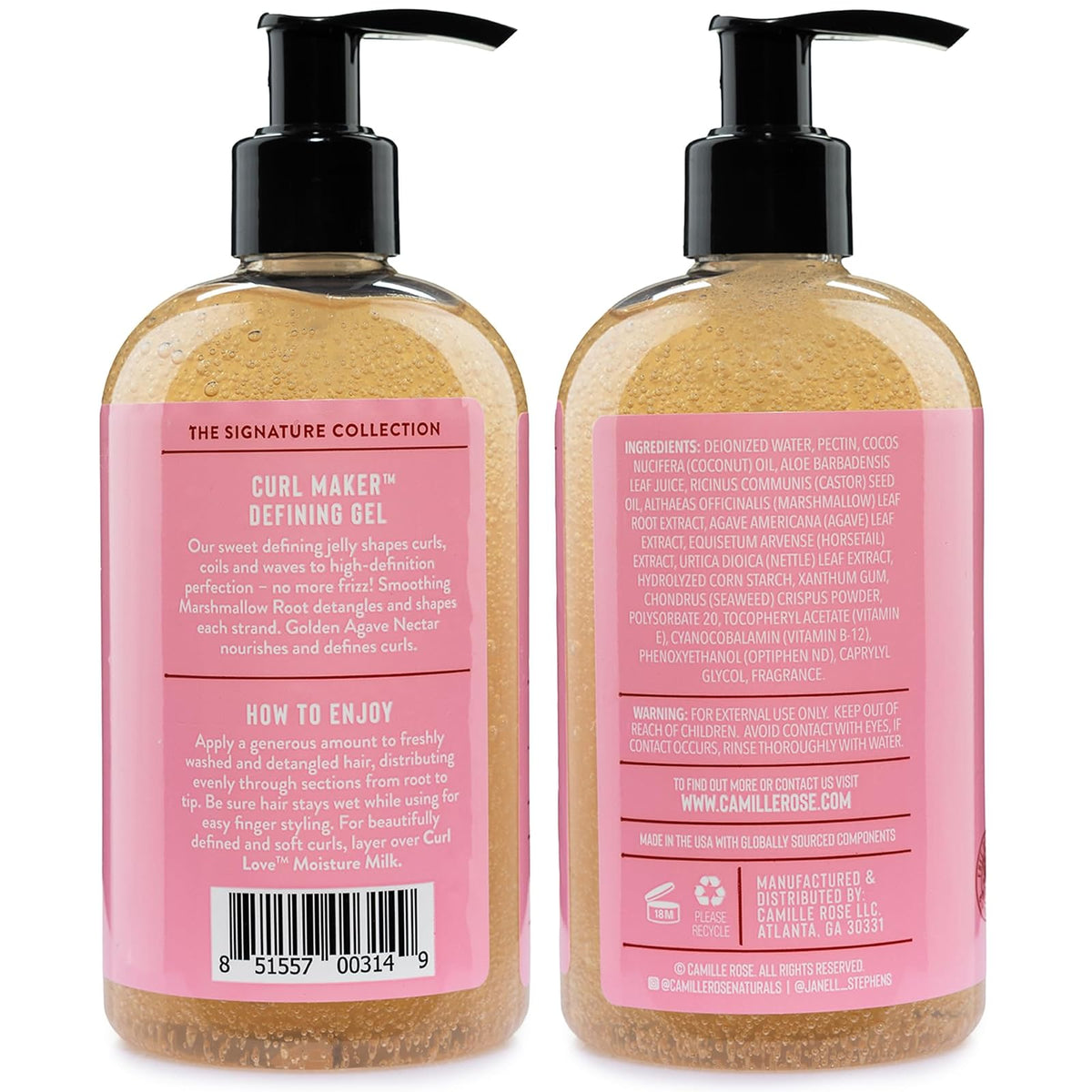 Camille Rose Curl Maker gelée définissante 240 ml