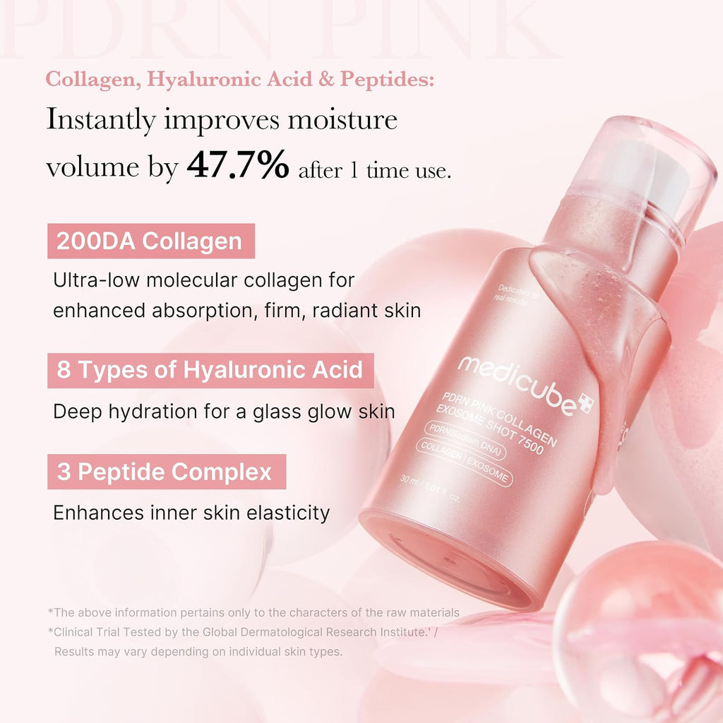 Medicube PDRN Pink Exosome Shot 7500 sérum, 30 ml