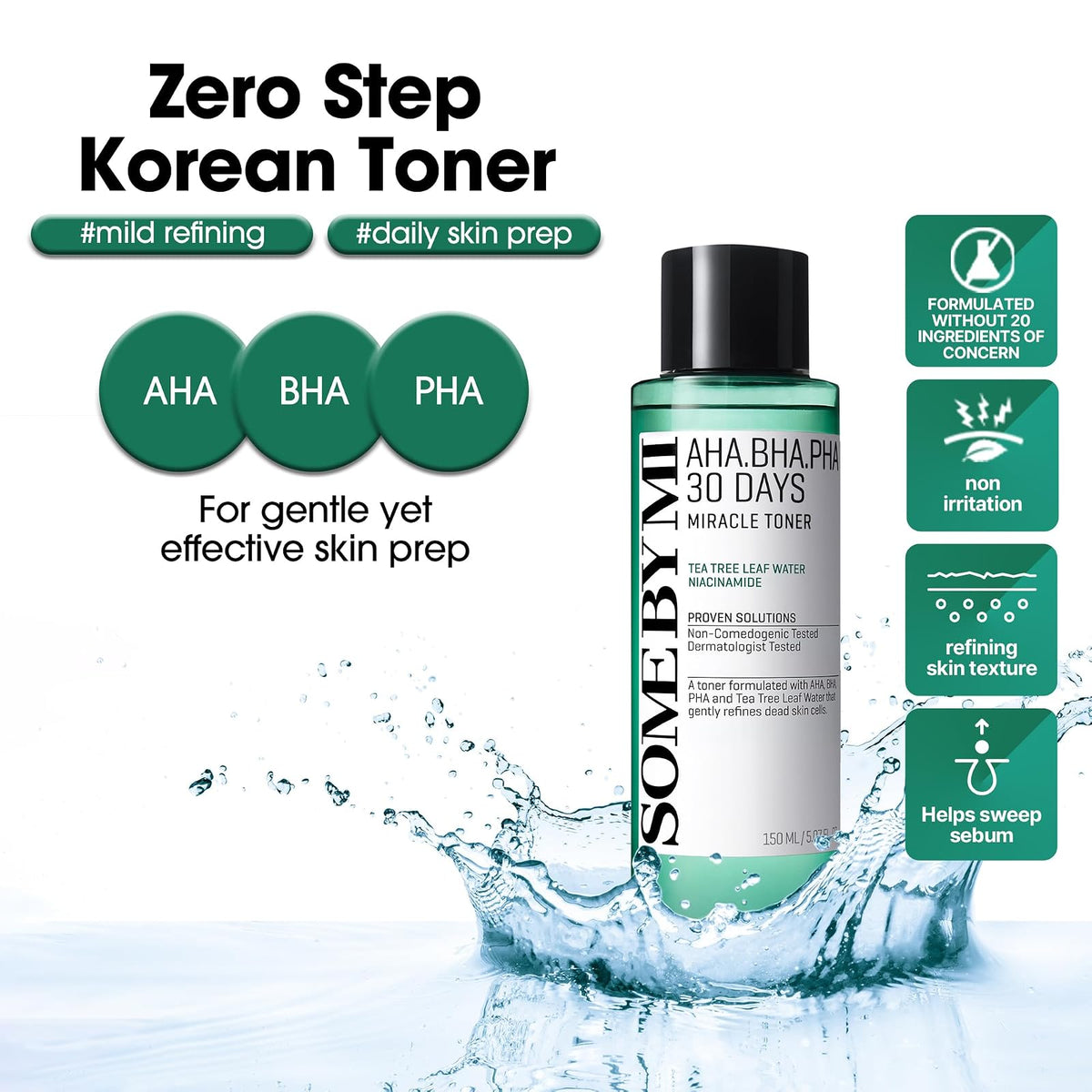 Some By Mi AHA-BHA-PHA 30 Days toner exfoliant, 150 ml