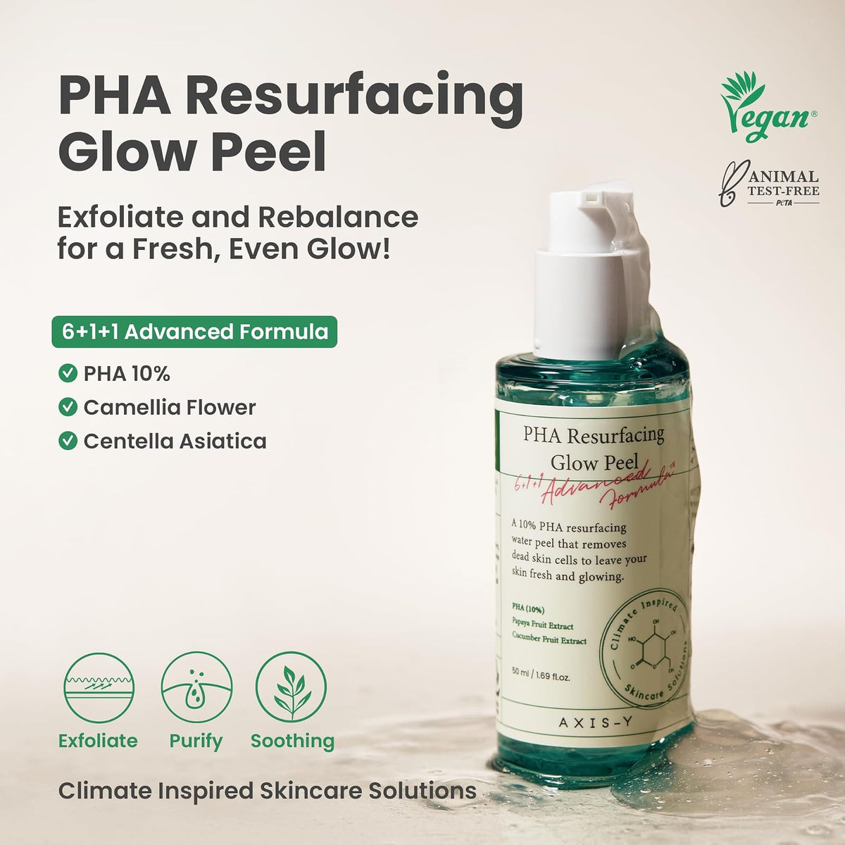 AXIS-Y PHA Resurfacing gel exfoliant éclat, 50 ml