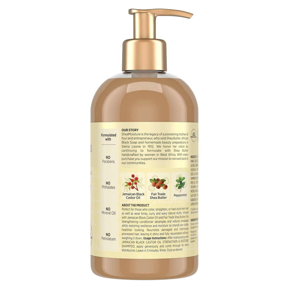 SheaMoisture après-shampooing Jamaican Black Castor Oil 384 ml