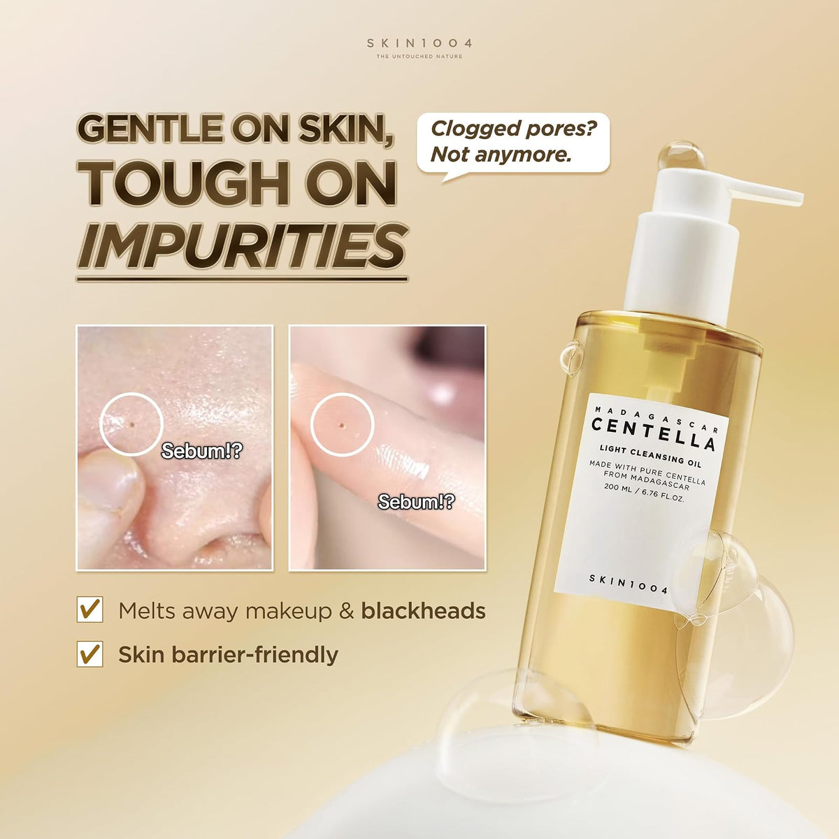 SKIN1004 Centella Light huile démaquillante, 200 ml