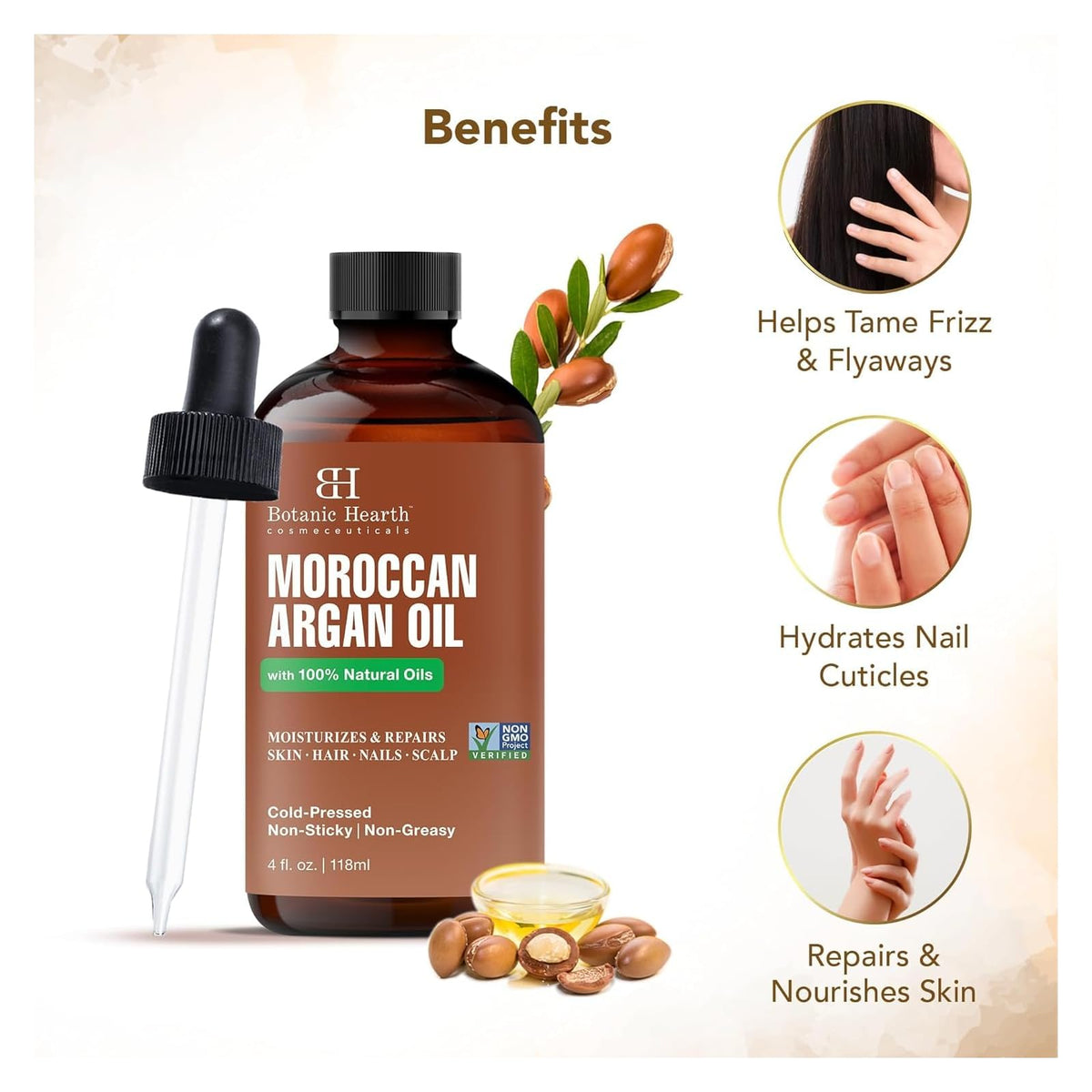 Botanic Hearth huile d'argan du Maroc 118 ml