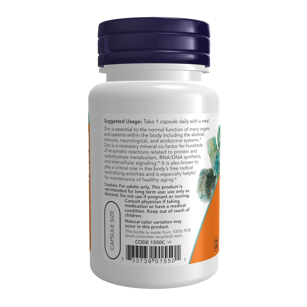 NOW Foods zinc picolinate 50 mg, 60 gélules