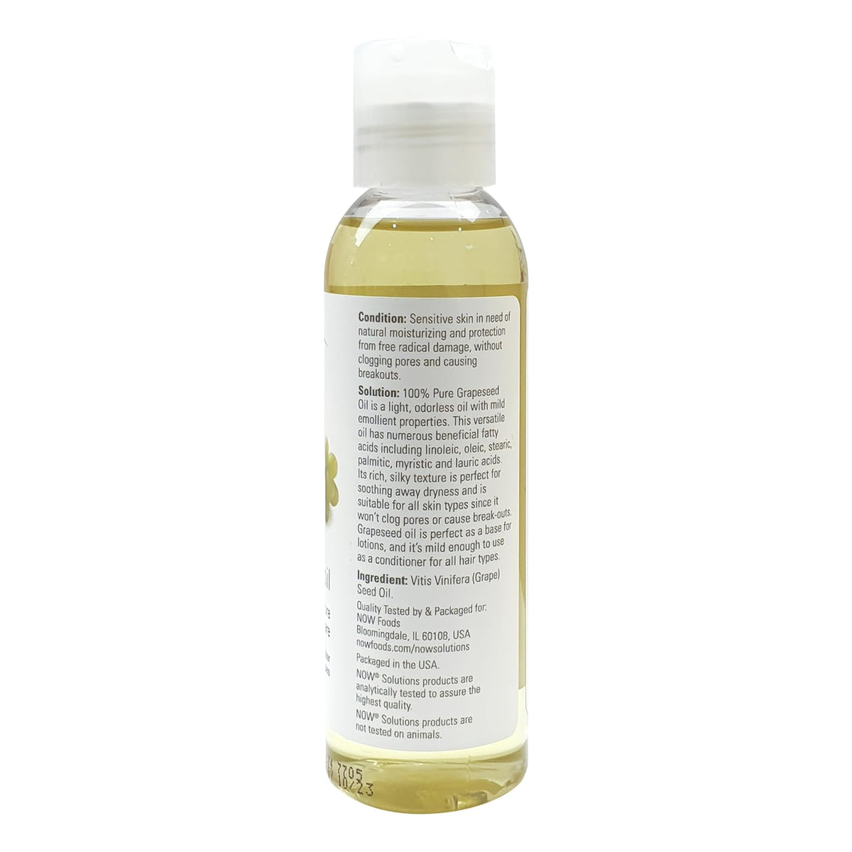NOW Solutions huile de pépins de raisin pure 118 ml