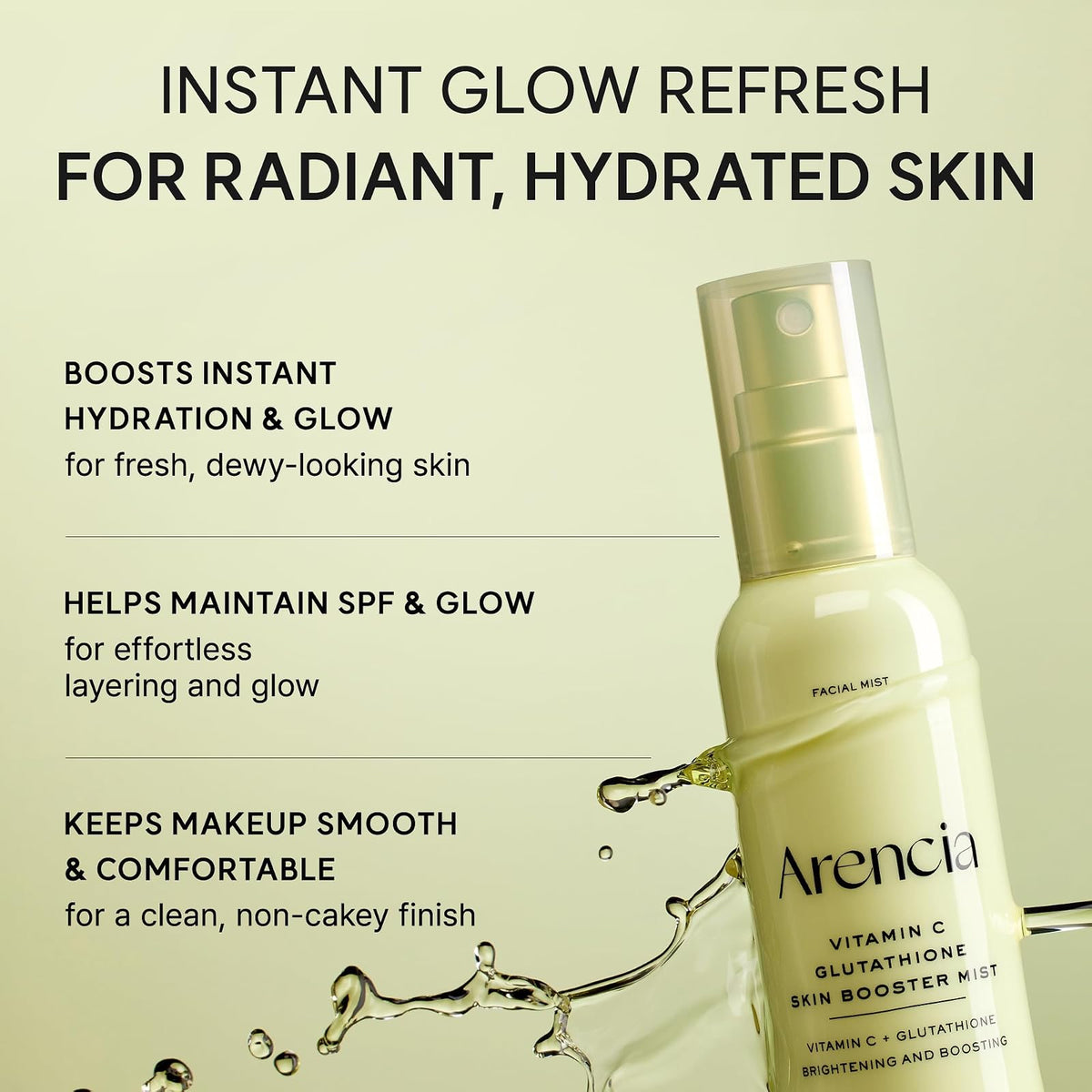 Arencia Vitamin C Glutathione brume éclat, 100 ml