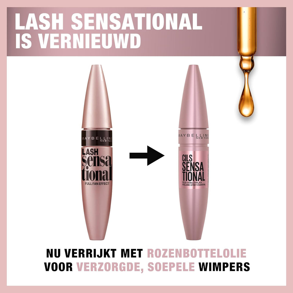 Maybelline Lash Sensational mascara lavable, 9,5 ml