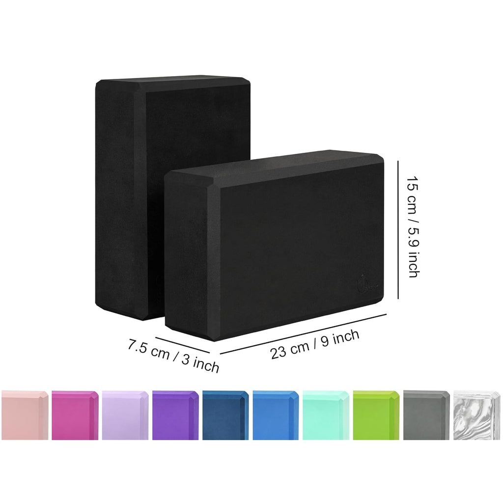 Exerz blocs de yoga et Pilates en mousse EVA, la paire