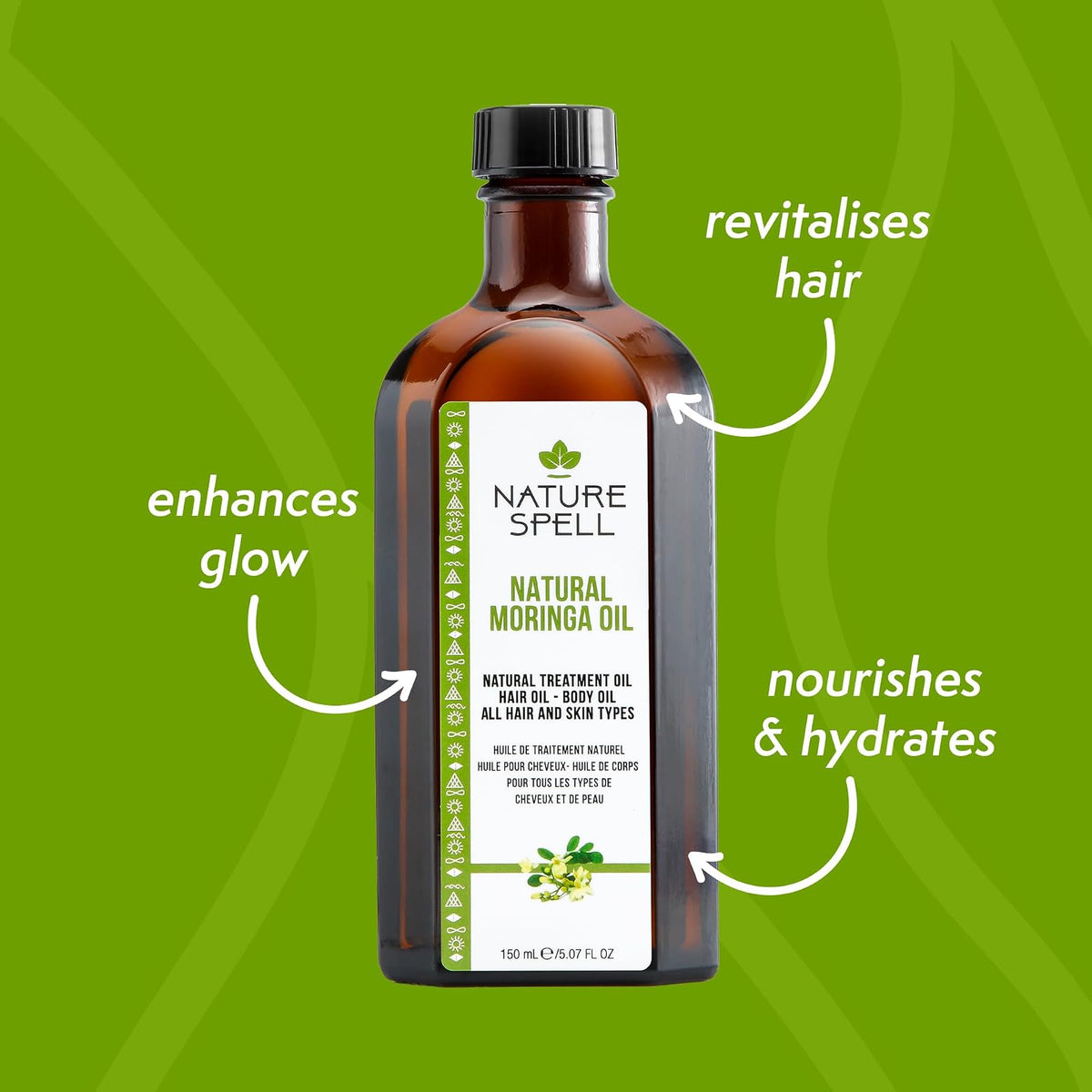 Nature Spell huile de moringa 150 ml