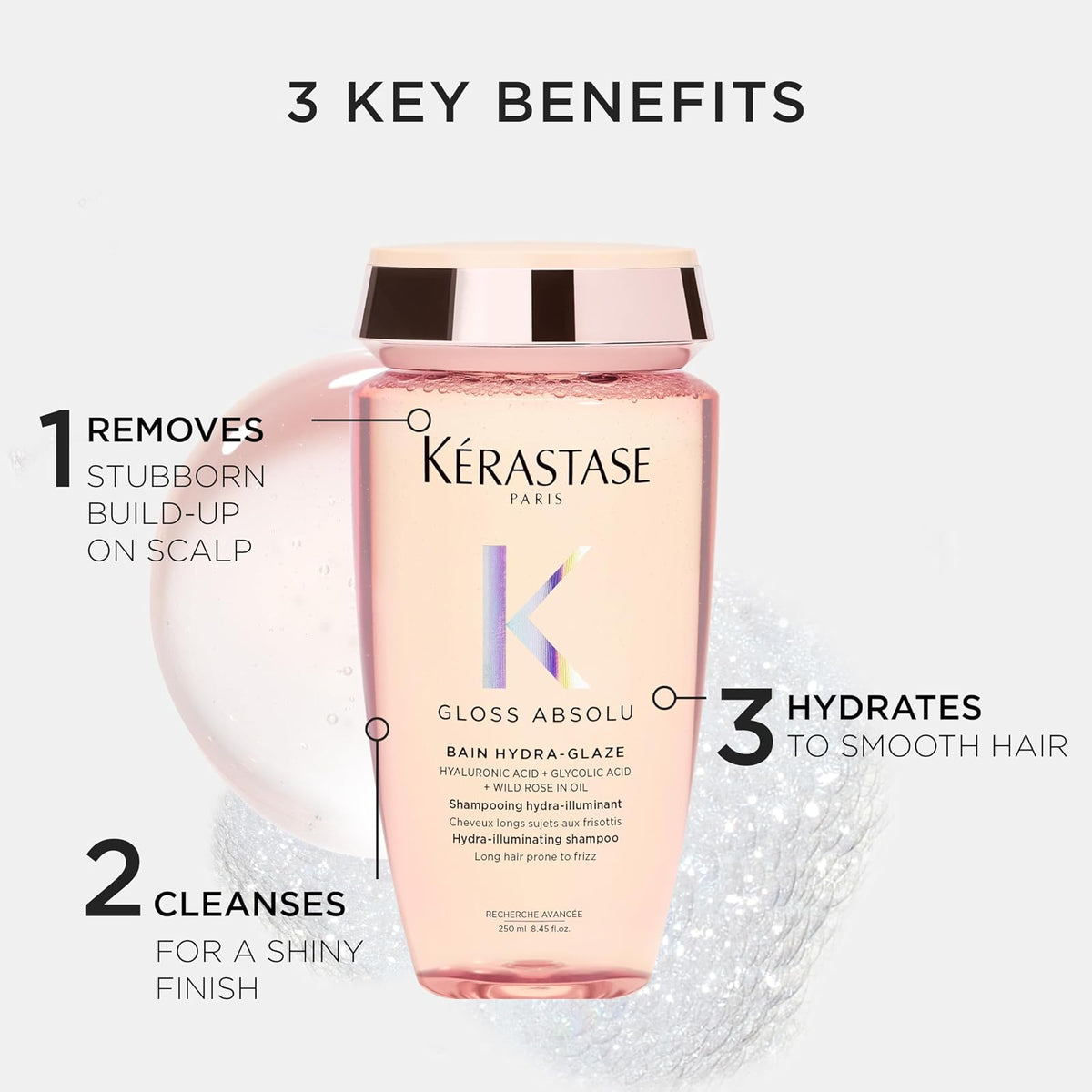 Kérastase Gloss Absolu Hydra-Glaze shampooing brillance anti-frisottis 250 ml