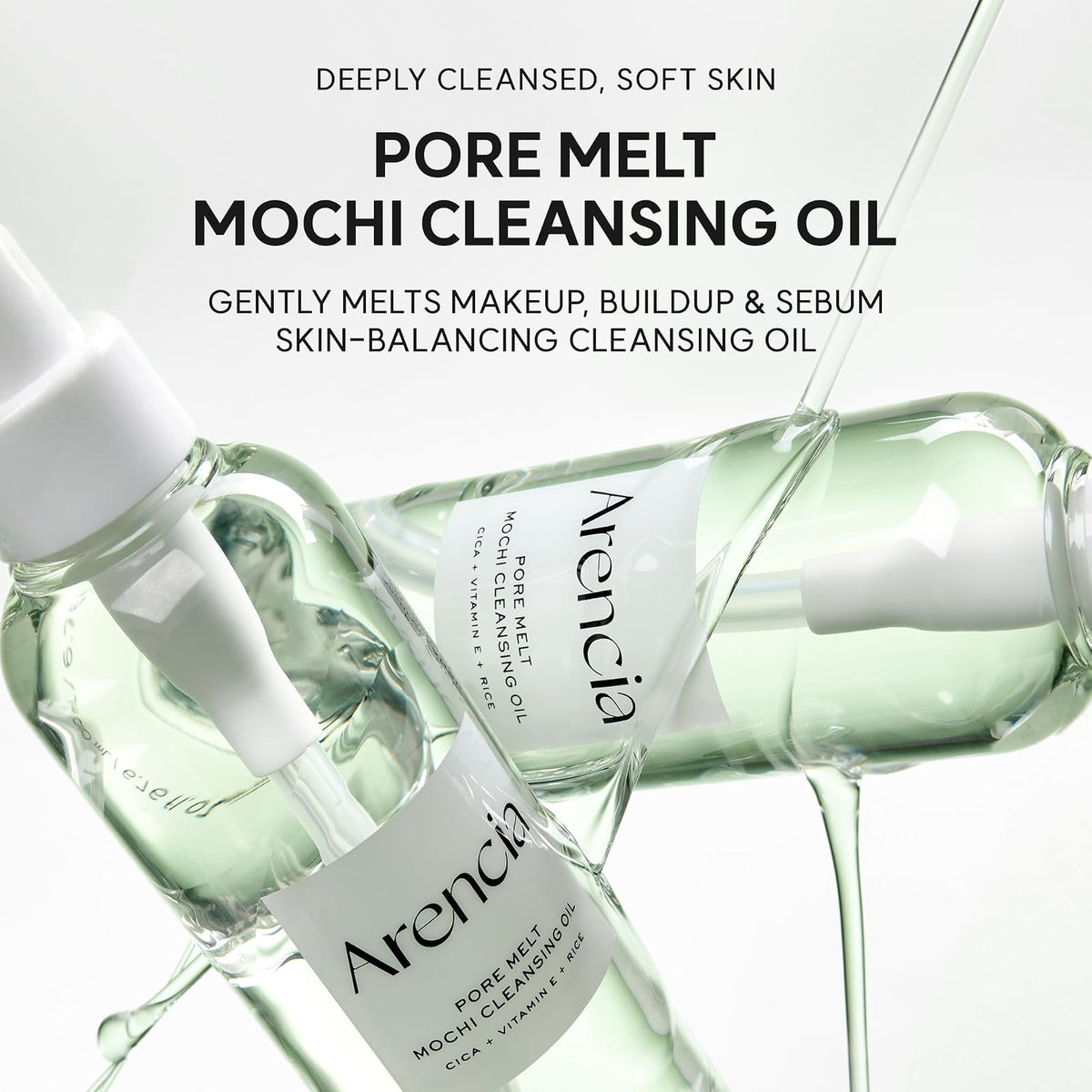 Arencia Pore Melt Mochi huile démaquillante, 200 ml