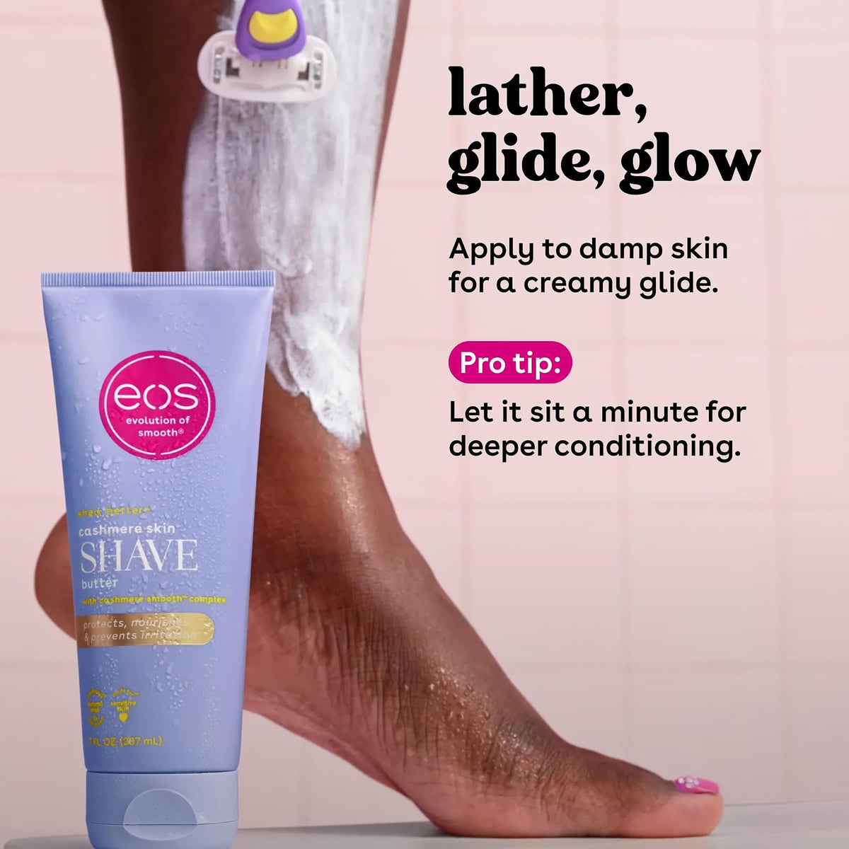 eos Cashmere Shave Butter beurre de rasage vanille 207 ml