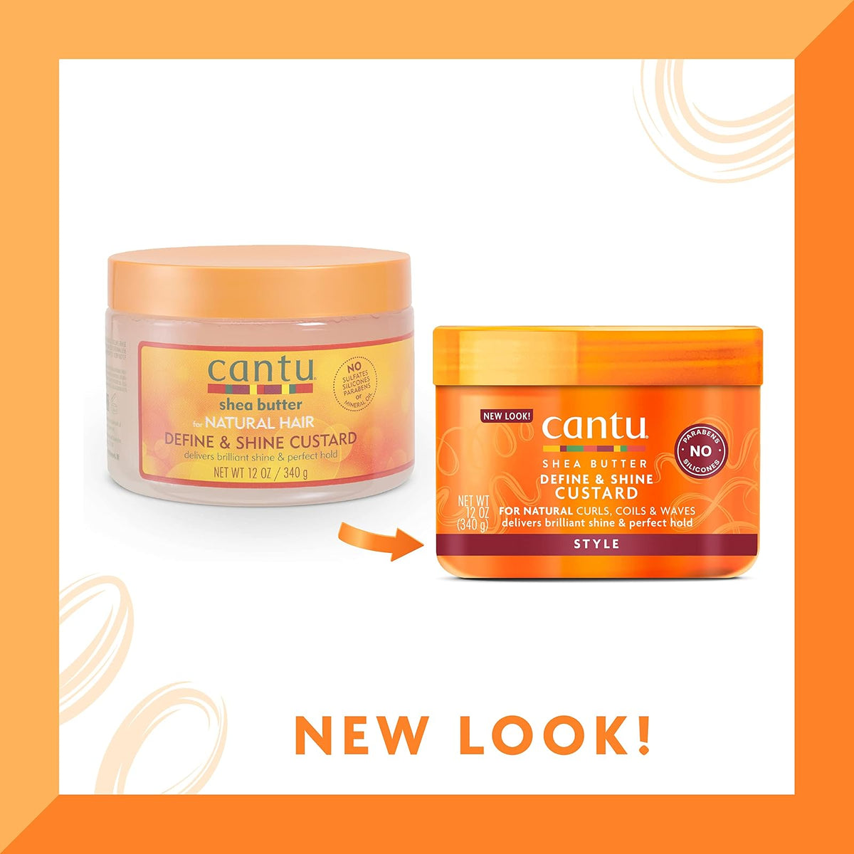 Cantu Define & Shine Custard crème-gel définissante 340 g
