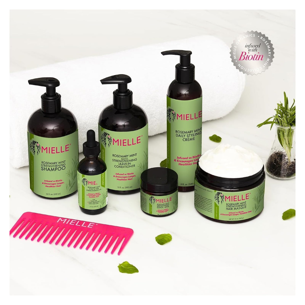 Mielle masque fortifiant romarin et menthe 340 g