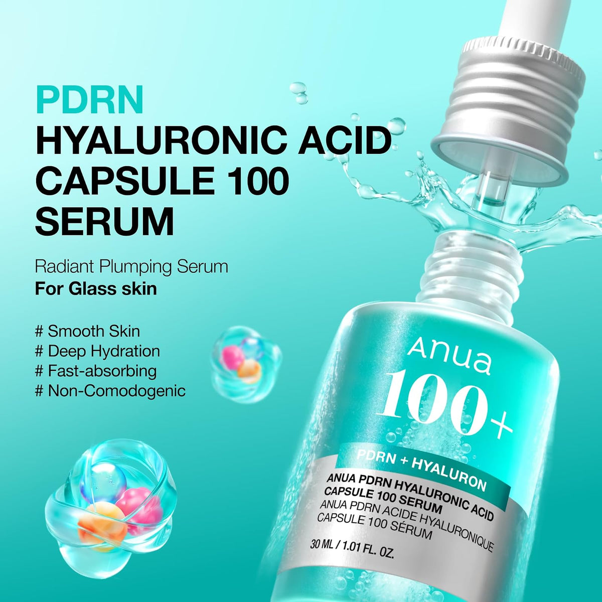 Anua PDRN Hyaluronic Acid Capsule 100 sérum, 30 ml