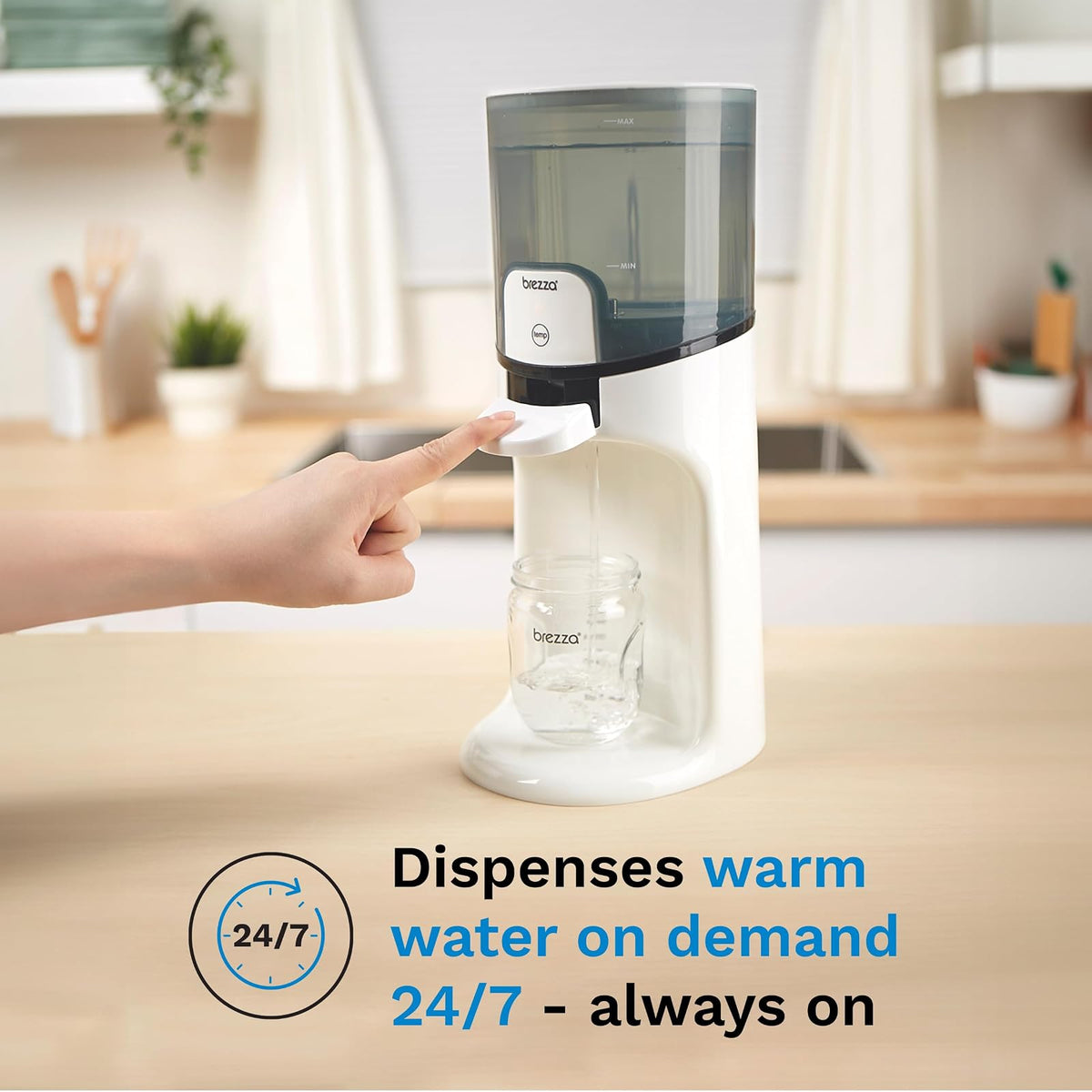Baby Brezza Instant Warmer distributeur d'eau chaude pour biberons, 3 températures