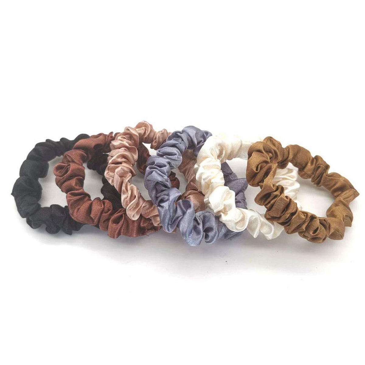 Chouchous en satin, lot de 6