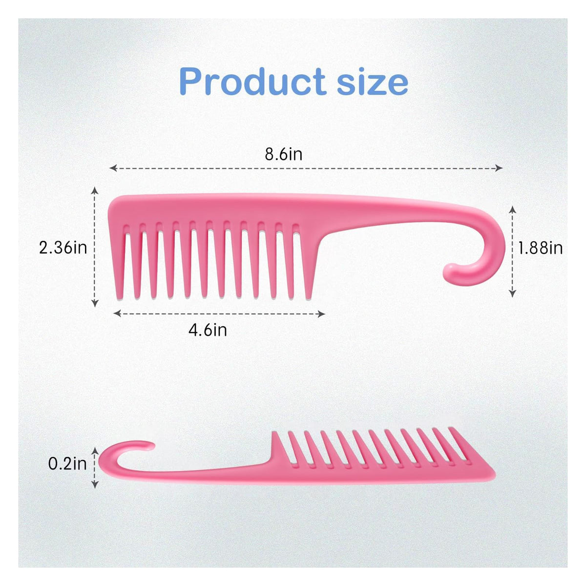 Wapodeai peigne à dents larges démêlant