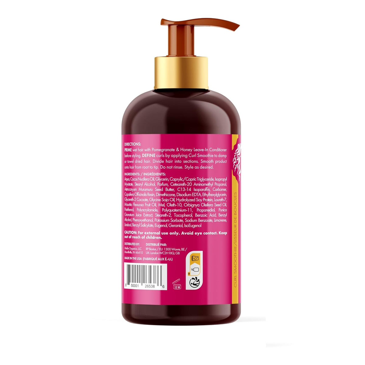 Mielle Curl Smoothie grenade et miel 355 ml