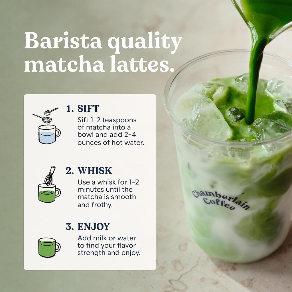 Chamberlain Coffee matcha cérémoniel bio, 30 g